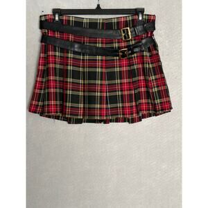 KatieJNYC Axel Mini Skirt Plaid Pleated Tween (Junior) Girls Small NEW